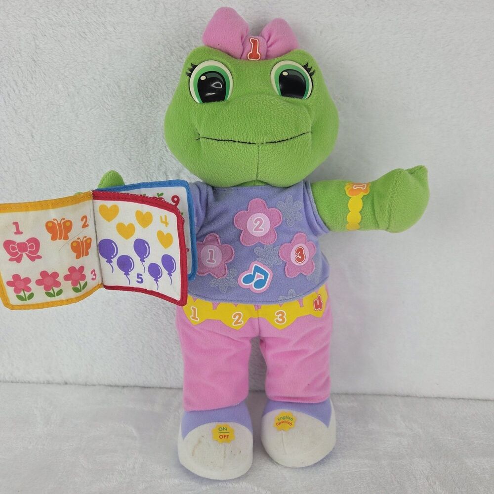 LeapFrog Learning Friend Lily Interactive Frog Plush Tested Working Bilingual